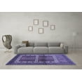 thumbnail image 3 of Ahgly Company Machine Washable Indoor Rectangle Southwestern Blue Country Area Rugs, 8' x 10', 3 of 4