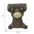 thumbnail image 2 of Hi-Line Gift Ltd 75624-D Moose Cub Holding Welcome Sign Garden Decor, 2 of 6
