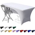 thumbnail image 1 of SHAR Stretchable 6ft Tablecloth for Rectangle Tables - Fitted Spandex Cover for Patio, Wedding, Party, Kitchen, Beauty Event, 1 of 5