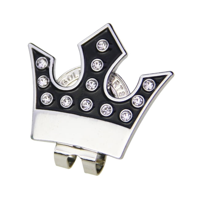 Marcadores de pelotas de golf Zulema Clip de sombrero desmontable Corona Negra