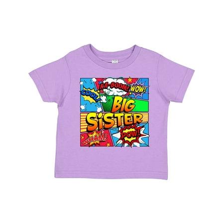 

Inktastic Big Sister Comic Book Gift Toddler Toddler Girl T-Shirt