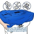 thumbnail image 4 of Trash Smell Buster 95 Gallon Outdoor Plastic Garbage Cans with Covers, Blue, 4 of 15