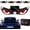 Style C, variant on Solar Demon Eye Led Car Window Light, Solar & USB Car Strobe Warning Light for Windshield/Rear Window, Waterproof Safety Flasher for SUV, Truck, Van