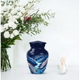 thumbnail image 7 of MUKTIVE River Blue Keepsake Urns for Ashes Mother & Father - Cremation Urns for Male & Female 3 Inch - Mini Memorial Classic Ash Holder - Urn for Adult Human for Funeral, Burial, 7 of 7