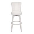 thumbnail image 3 of Hillsdale Furniture Gianna Wood Bar Height Swivel Stool with Upholstered Back, White, 3 of 14