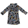 thumbnail image 1 of Batman Character and Logos Velvet Fleece Toddler Robe-Toddler 5T, 1 of 2