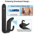 thumbnail image 3 of Pinzas de montaje en pared para tablas de snowboard Rolitwils, de acero con protección de goma, 3 of 7