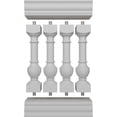 thumbnail image 5 of Ekena Millwork 38"H x 2'L Fiberthane York Unassembled Balustrade Railing Kit, Style G (6 3/8" On-Center Spacing to Pass 4" Sphere Code), 5 of 6