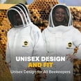 thumbnail image 6 of Mann Lake Provent Beekeeping Suit, Professional Grade Protective Bee Gear with Reinforced Knees, Heavy-Duty Elastic Openings, Covered Zippers, Hand Loops, and Velcro Pockets for Tools, X-Large, 6 of 6
