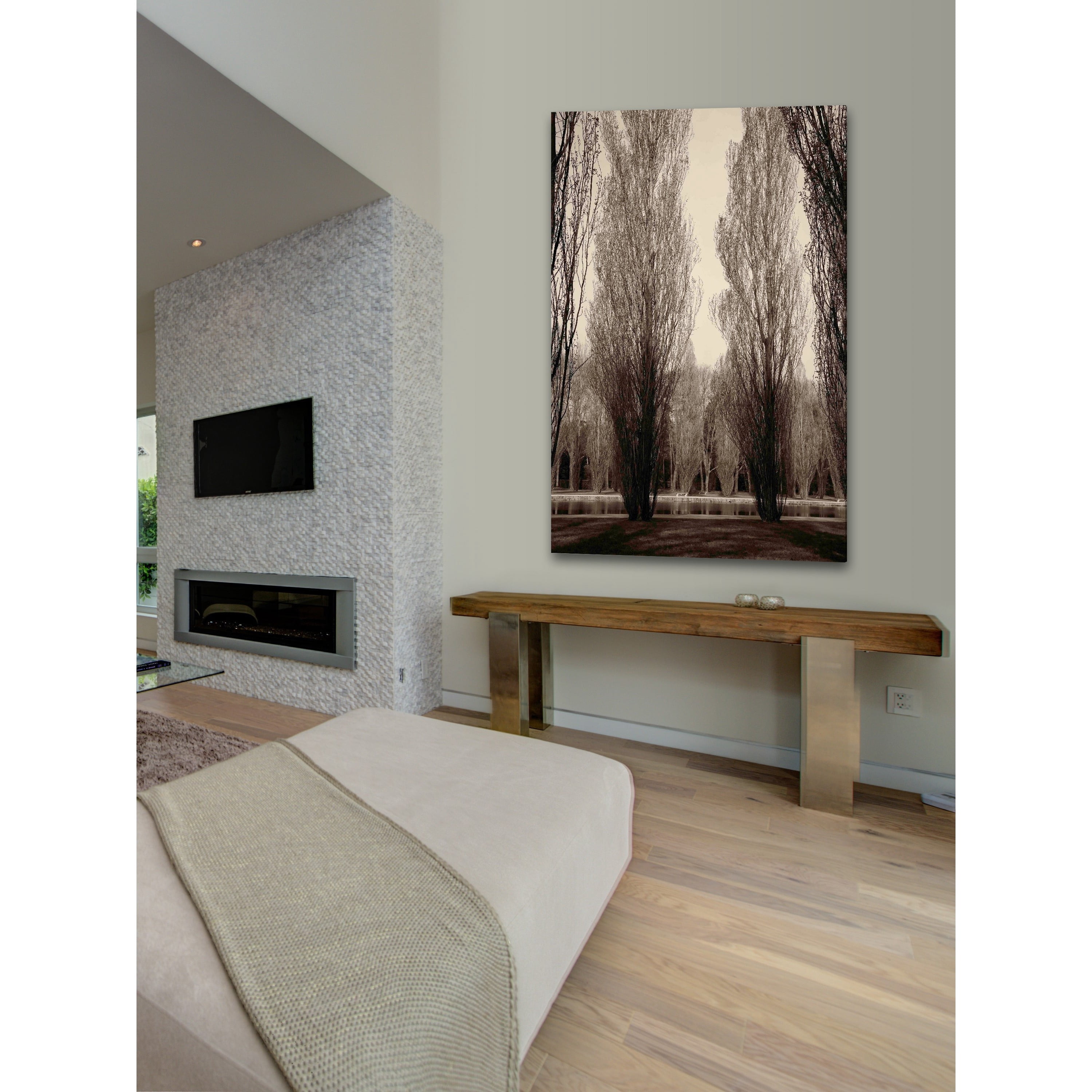 "Tree Pair" Painting Print on Wrapped Canvas