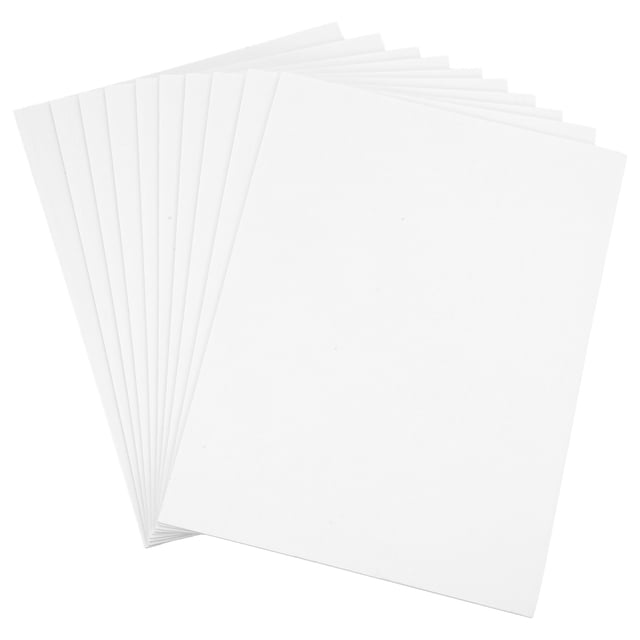 unbranded 10Pcs White Rectangular Foam Poster Board for Diy Projects and Art Crafts