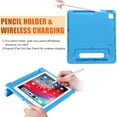 thumbnail image 3 of Kids Case for iPad Pro 12.9" 5th Generation 2021,Dteck Shockproof EVA Foam Kids Friendly Lightweight Handle Kickstand Cover with Pencil Charge Slot,Blue, 3 of 6