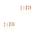 thumbnail image 2 of Kearding 100 Uds palillos desechables para pinchos fruta bambú cóctel pastel ensalada palillos comida sándwich decoraciones 12 cm cinco 12cmCuentas de cinco colores 2piezas, 2 of 6