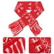 thumbnail image 2 of 1pc Navidad bufanda de lana tejida alce copo de nieve decoración bufanda chal cuello pañuelo para la cabeza, 2 of 7