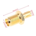 thumbnail image 2 of TS9 to RP SMA Female Adapter RF Coax Coupling Nut Connector Converter For WIFI 4G Antenna Adapters, 2 of 7