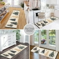 thumbnail image 6 of Yayeee Runner Rug for Bedroom 2'x6' Machine Washable Hallway Non Slip Mat, Beige Christmas Trees, 6 of 8