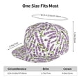 thumbnail image 6 of Uemuo Lavender Flowers Pattern Women's Baseball Cap,Straight Brim Hat,Golf Dad Hat,Travel Hat,Sun Protection Cap,Everyday Accessory, 6 of 9
