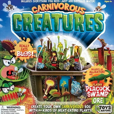 Toys By Nature: Carnivorous Creatures - DIY Biosphere Terrarium Starter Kit, Grow Meat-Eating Plants, Create Your Own Carnivorous Bog, Adults-Kids 4 