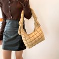 thumbnail image 3 of Bolso Plisado Nube para Mujer Bolso Acolchado Ligero Y Suave Bolso Tipo Cartera para Niña (caqui), 3 of 9