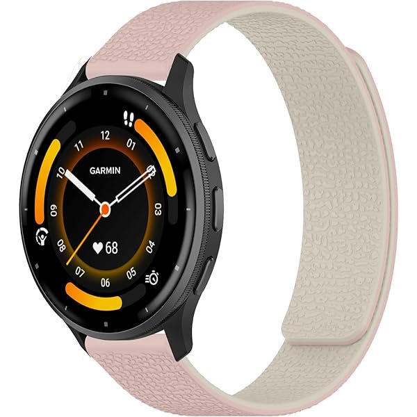 wonima11 22mm Silicone Magnetic Band Compatible with Garmin Venu 4/3 45mm/Forerunner 570 47mm, Soft Sport Strap, Replacement Wristband Strap for Garmin Forerunner 265/255/255 Music(Pink + Starlight)