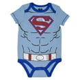 thumbnail image 3 of DC Comics Justice League Superman Infant Baby Boys Bodysuits and Jogger Pants Newborn to Infant, 3 of 5