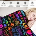 thumbnail image 3 of Blanket Pride Throw Rainbow Colorful Flannel Soft Warm Enlarged Blankets 50”x40”Thickened Fuzzy Plush for Men Women Pride Plush Throw Blanket Gift for Bed Sofa Multiple Sizes, 3 of 6
