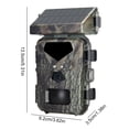 thumbnail image 2 of Cámara de seguimiento de animales con cámara de panel solar de camuflaje 20MP/1080P para seguridad en el hogar, 2 of 8