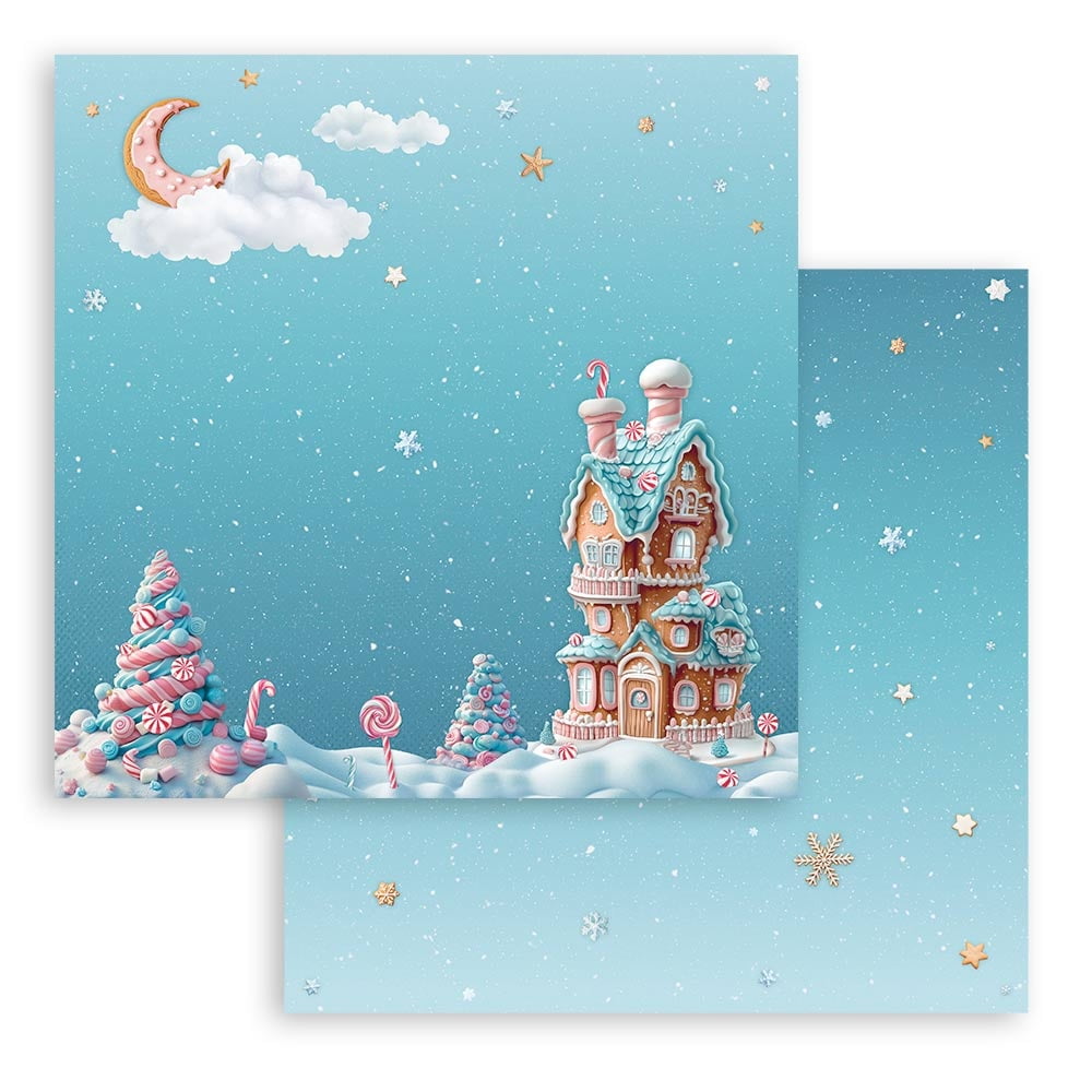 Stamperia Scrapbooking Pad 12"x12" 10/Pkg-Candy Christmas