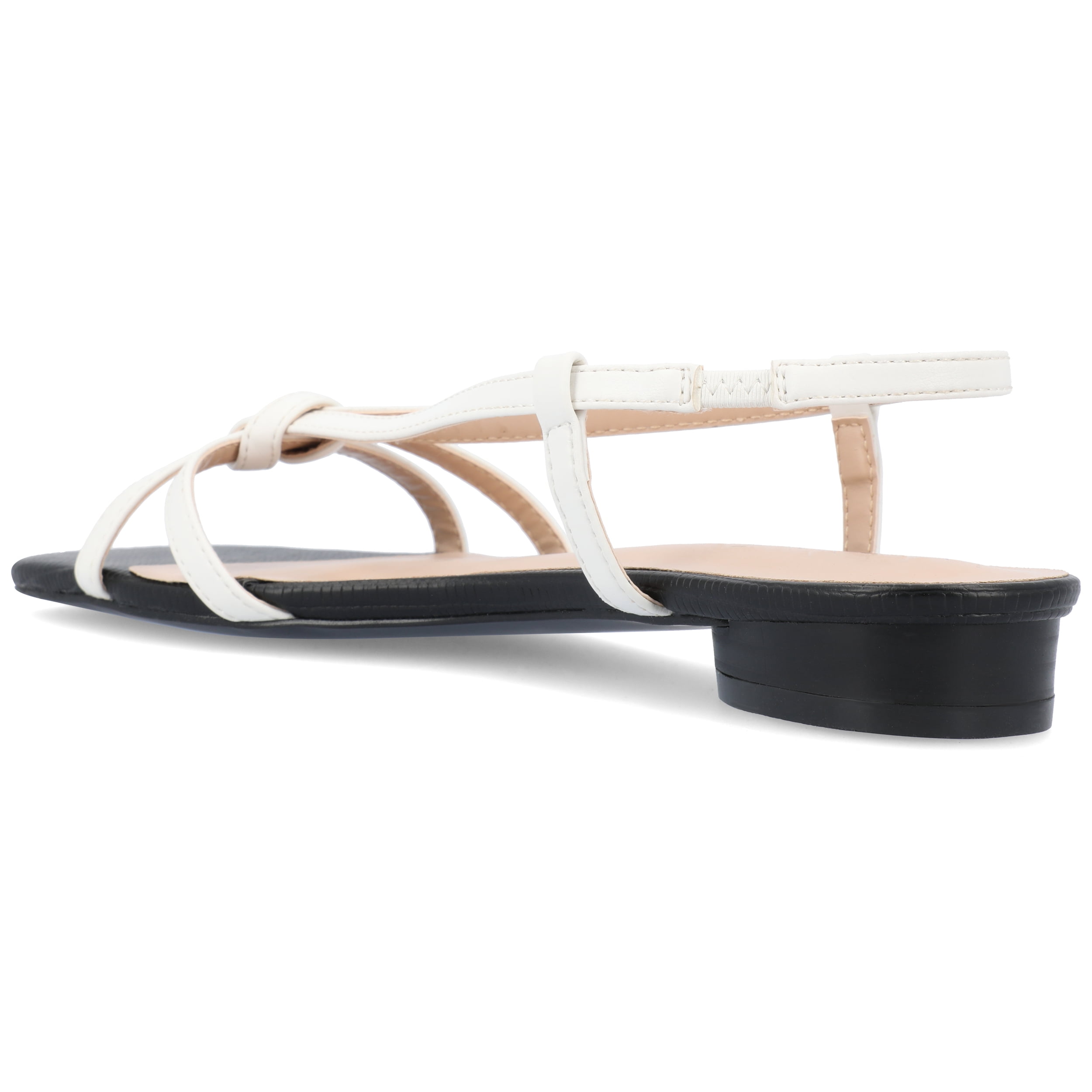 Journee Womens Bridget Sling Back Flat Sandals