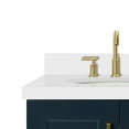 thumbnail image 3 of Ariel Taylor 31 In. Oval Sink Vanity With White Quartz Countertop In Midnight Blue, 3 of 10