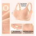 thumbnail image 5 of MINTREUS Nursing Bras for Breastfeeding Round Neck Full Coverage Maternity Bra Pregnancy Sleep Bralette with Extra Extender, 5 of 7