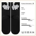 thumbnail image 3 of Dtchengua Cute Cat Winter Slipper Socks, Ultra Soft & Warm Knit Booties with Non-Skid Soles - Cozy Cabin Socks for Indoor Comfort(Black), 3 of 6