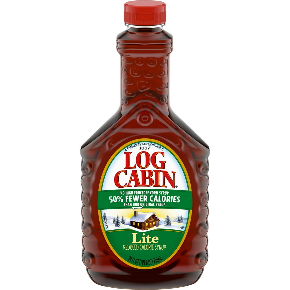 Log Cabin Lite Pancake Syrup, 24 fl oz