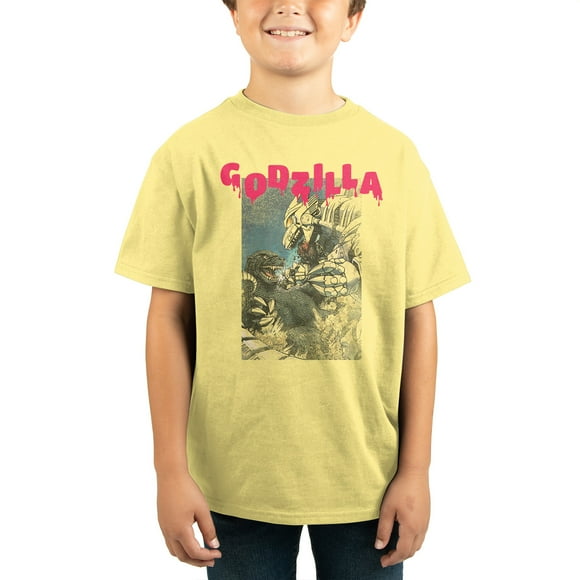 Godzilla The Mission is a Giant Monster Kids Yellow T-Shirt