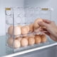 thumbnail image 4 of Cajón para huevos refrigerados, bandeja de huevos de grado alimenticio, diseño plegable, estante giratorio, para cocina familiar, conservación fresca, caja de plástico resistente, para hogar,, 4 of 9