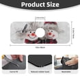 thumbnail image 2 of Pofeuu Christmas Snowman With Hat Print Splash Guard for Sink Faucet Sink Gadgets-Splash Guard Behind Faucet Drip Catcher for Kitchen, Bathroom,Sink Mat, 2 of 7
