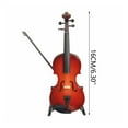 thumbnail image 3 of Rvkxad Ornement Modèle de Mini Violon, Instrument de Musique à l'Échelle 1/12 de Collection, Modèle de Violon Cadeau pour Enseignant, 3 of 7