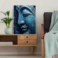 thumbnail image 5 of Serene Buddha Face Texture Canvas Print, Wall Decor for Living Room Meditation Room Yoga Studio Office Bedroom Spa, 5 of 8