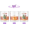 thumbnail image 2 of Merry Christmas and Happy New Year Santa Devon Rex Holiday Xmas Winter 2025 11oz Whiskey Glass Mug Cat Lover Kitten Owner Gifts Whiskey Cocktail Glasses Cup - 00024, 2 of 5