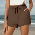 thumbnail image 2 of Kureaily Womens Shorts Comfy Summer Drawstring High Waist Cotton Shorts for Women Trendy, 2 of 4