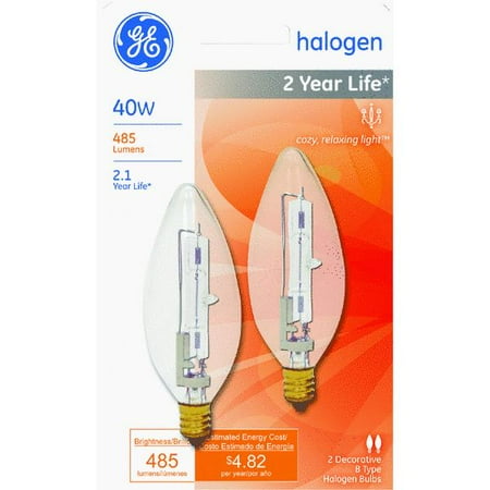 Ge Decorative Type B Halogen Light Bulb