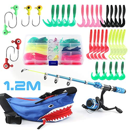 Spincast Youth Fishing Pole Fishing Gear for Kids Boys Kids Fishing Pole Portable Telescopic Fishing Rod and Reel Full Kits Spincast Youth Fishing Pole Fishing Gear for Kids Boys Kids Fishing Pole Portable Telescopic Fishing Rod and Reel Full Kits