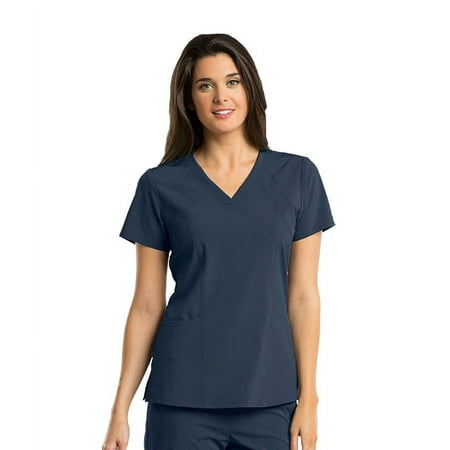 Barco One Women's 4-Pocket Princess Seam V-Neck Scrub Top - 5105