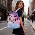 thumbnail image 4 of KUIFORTI Cute Panda Printed 17 Inch Girls School Backpack Durable Polyester Bookbag for Elementary Primary Middle School Students with Multi Pockets Back to School Gifts, 4 of 7