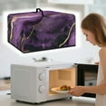 thumbnail image 3 of FOR U DESIGNS Purple Gold Marble Pattern Microwave Oven Cover Foldable Machine Protector Decorative Dustproof Protections for Toaster Oven Home Decoration Accessories-S, 3 of 8