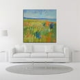 thumbnail image 2 of 18" x 18" Lake Shore II by Jane Schmidt - Wall Art Print on Canvas Fabric Blue, 2 of 3
