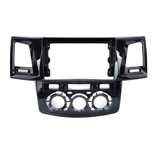 Car Stereo Radio Fascia Black Protective Panel for Hilux 2011-2016 Auto AC Models