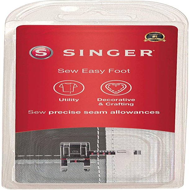SINGER Sew Easy Foot, Ruler for Low Shank Sewing Machines, Adjustable