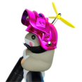 thumbnail image 2 of One opening Cartoon Bicycle Bell Light Cute Hamster Helmet Shape Handlebar Glowing Horn Fixed Cog, 2 of 7