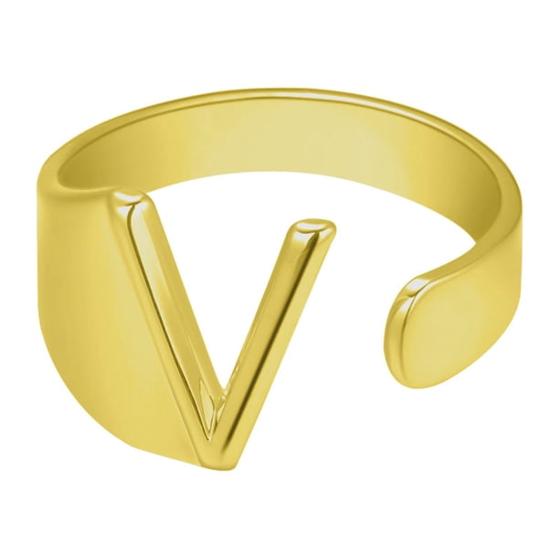 Anillos para mujer, regalos para mujer, anillo de pareja de moda, anillo abierto con veintiséis letras en inglés, joyería para pareja, anillo con letras